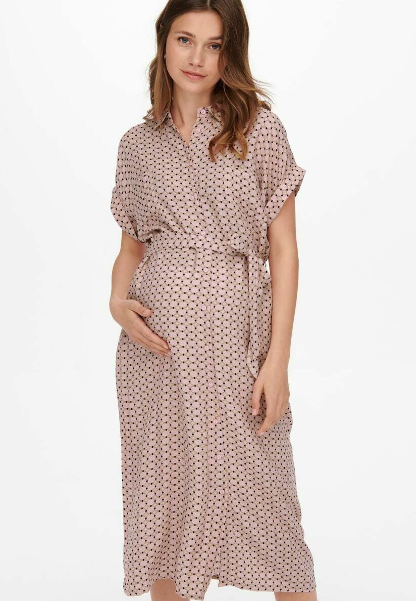 

Платье-рубашка ONLY MATERNITY, розовый