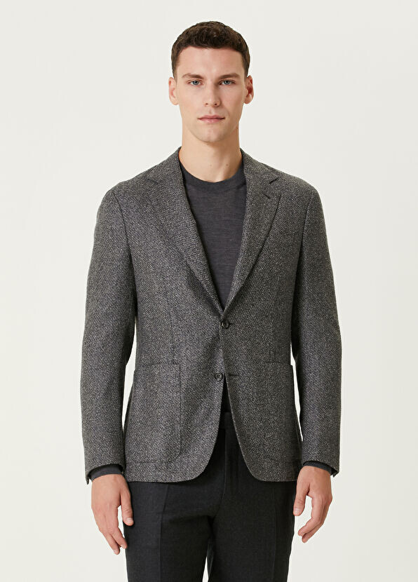 

Шерстяное пальто Canali, серый
