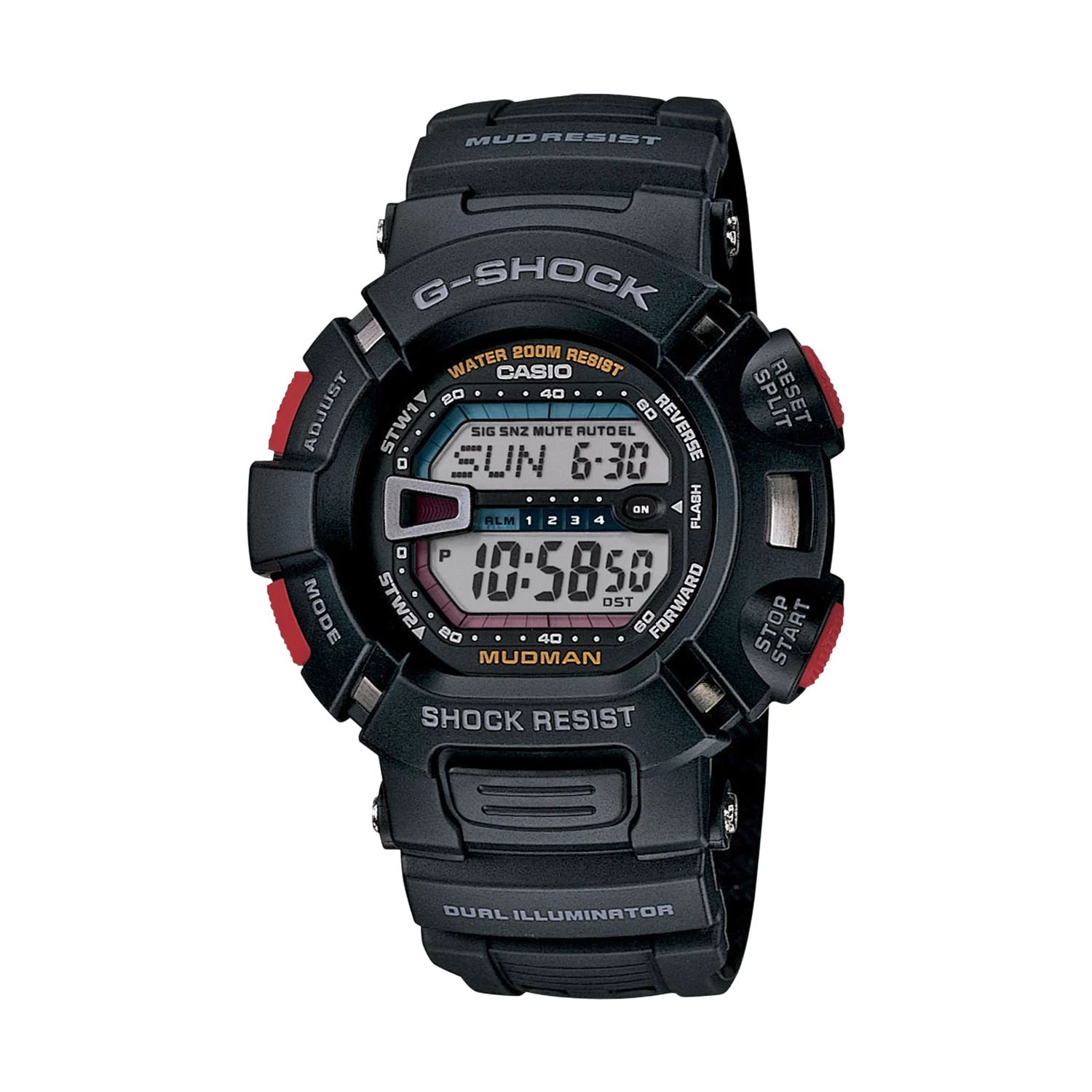 цена Мужские часы G-Shock Mudman с цифровым хронографом — G9000-1V Casio