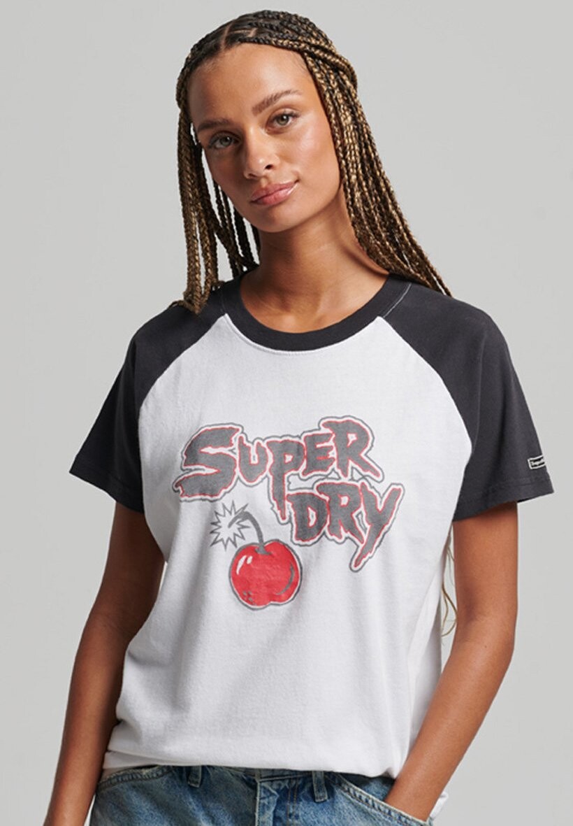 

Футболка с принтом Superdry, Серый