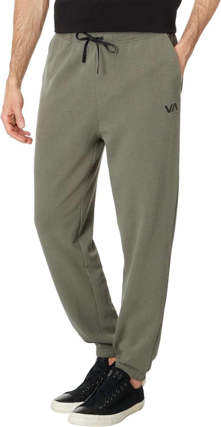 

Вафельные джоггеры C-Able RVCA, цвет Olive