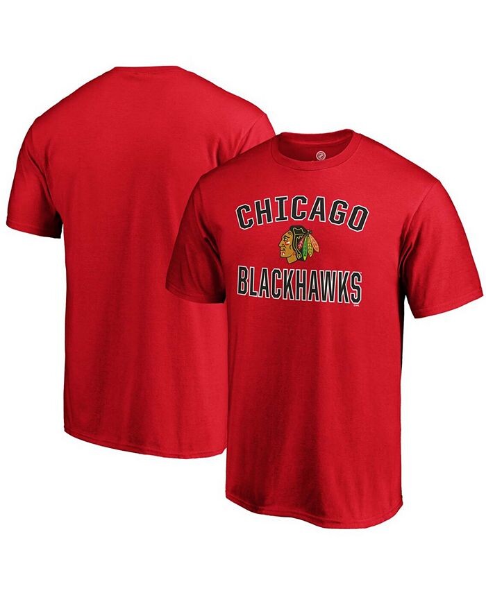 

Мужская красная футболка Chicago Blackhawks Team Victory Arch Fanatics, красный