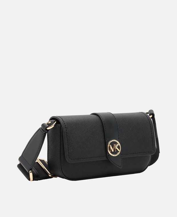 

Кожаная сумка-мессенджер Michael Michael Kors, черный