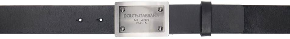 

Черный ремень с логотипом Dolce & Gabbana