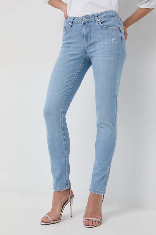 Джинсы Liu Jo, синий джинсы скинни blend прилегающий силуэт средняя посадка размер 52 182 голубой