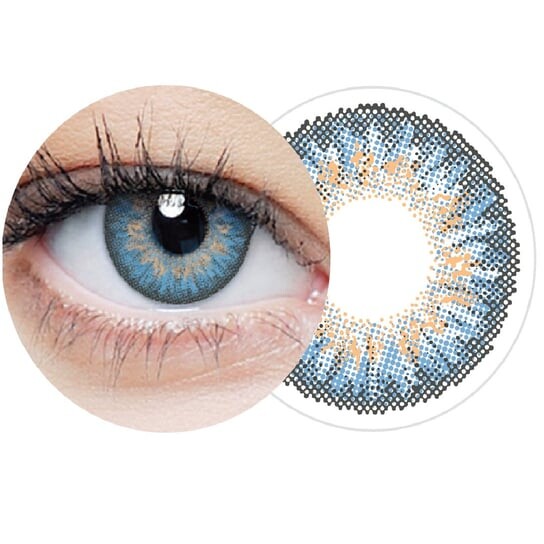 

Однодневные синие корректирующие линзы -2,00 Clearlab, Clearcolor, синий