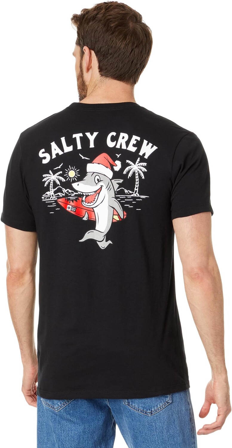 

Футболка с короткими рукавами Santa Shark Salty Crew, черный