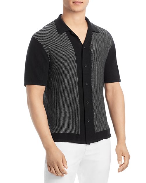 Рубашка Harvey Knit Camp rag & bone, цвет Black хлопковое поло harvey knit rag