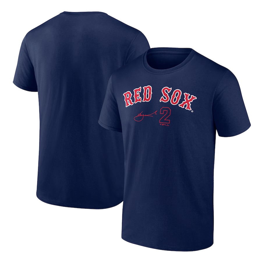 

Футболка с именем и номером Fanatics Branded Boston Red Sox, нави