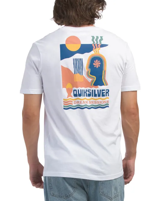 

Футболка с рисунком Earth Runnings Quiksilver, белый