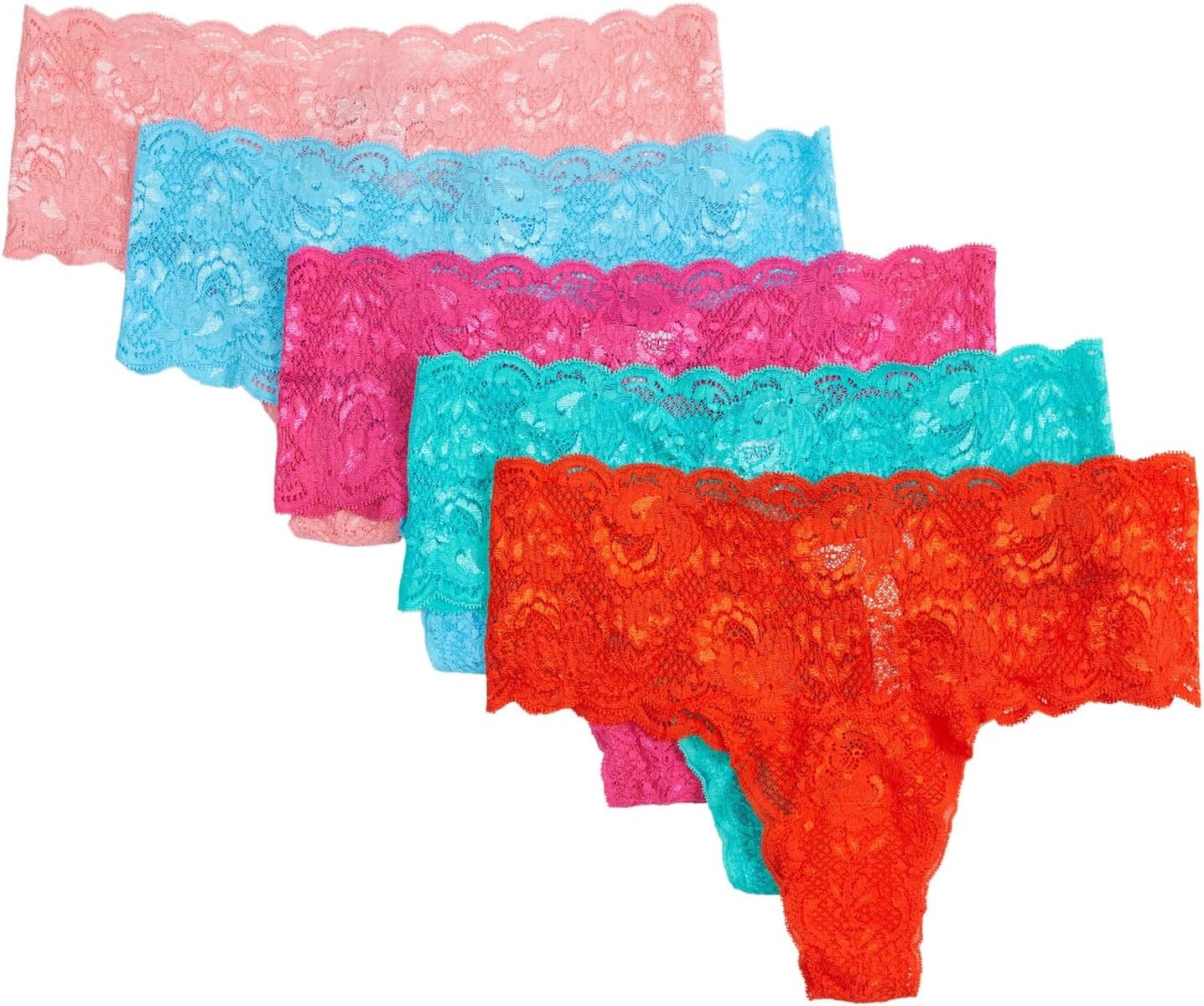 

Стринги Cosabella Never Say Never Comfie Thong Gift 5Pk, цвет Vendu Conbl Flopk Addyg Sicor