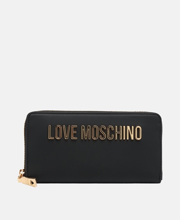 

Кожаный клатч Love Moschino, черный