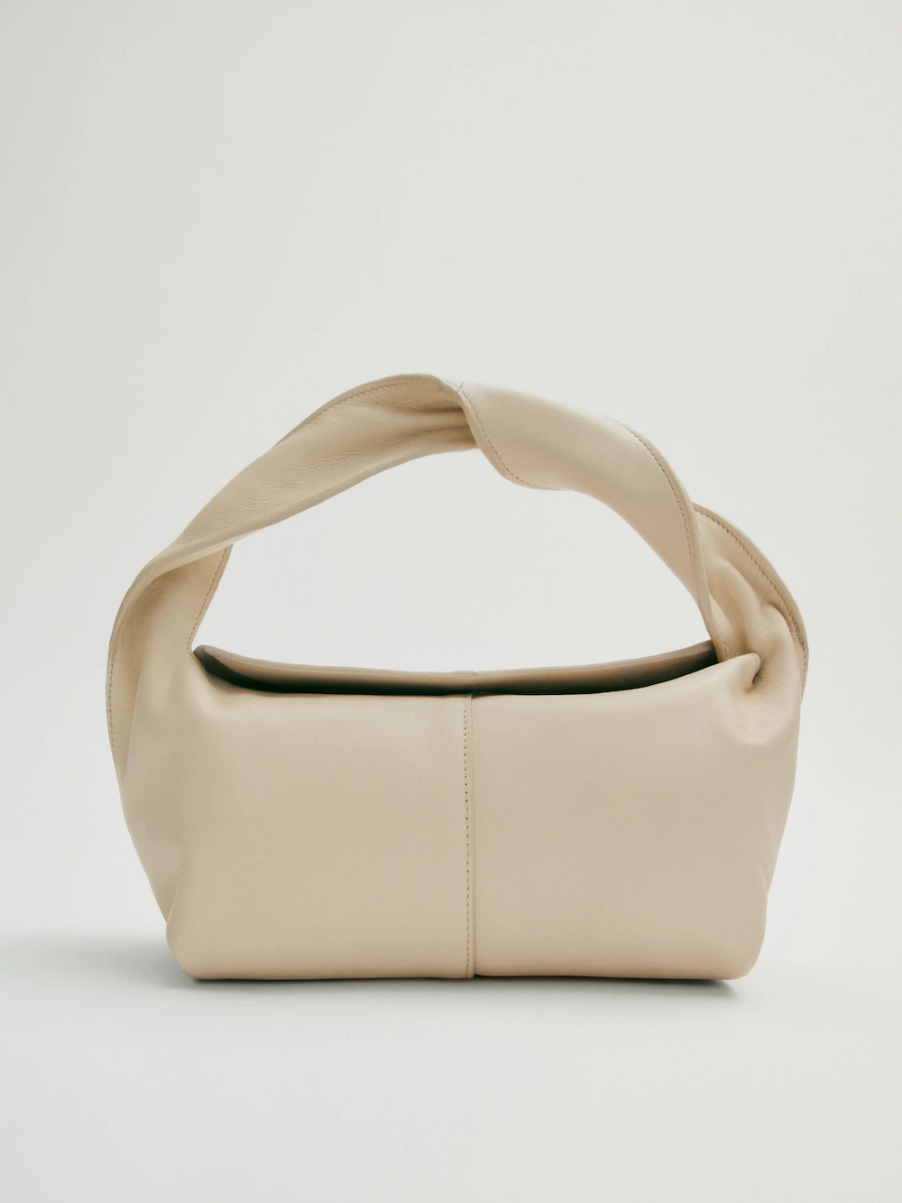 

Сумка из кожи наппа Massimo Dutti, белый