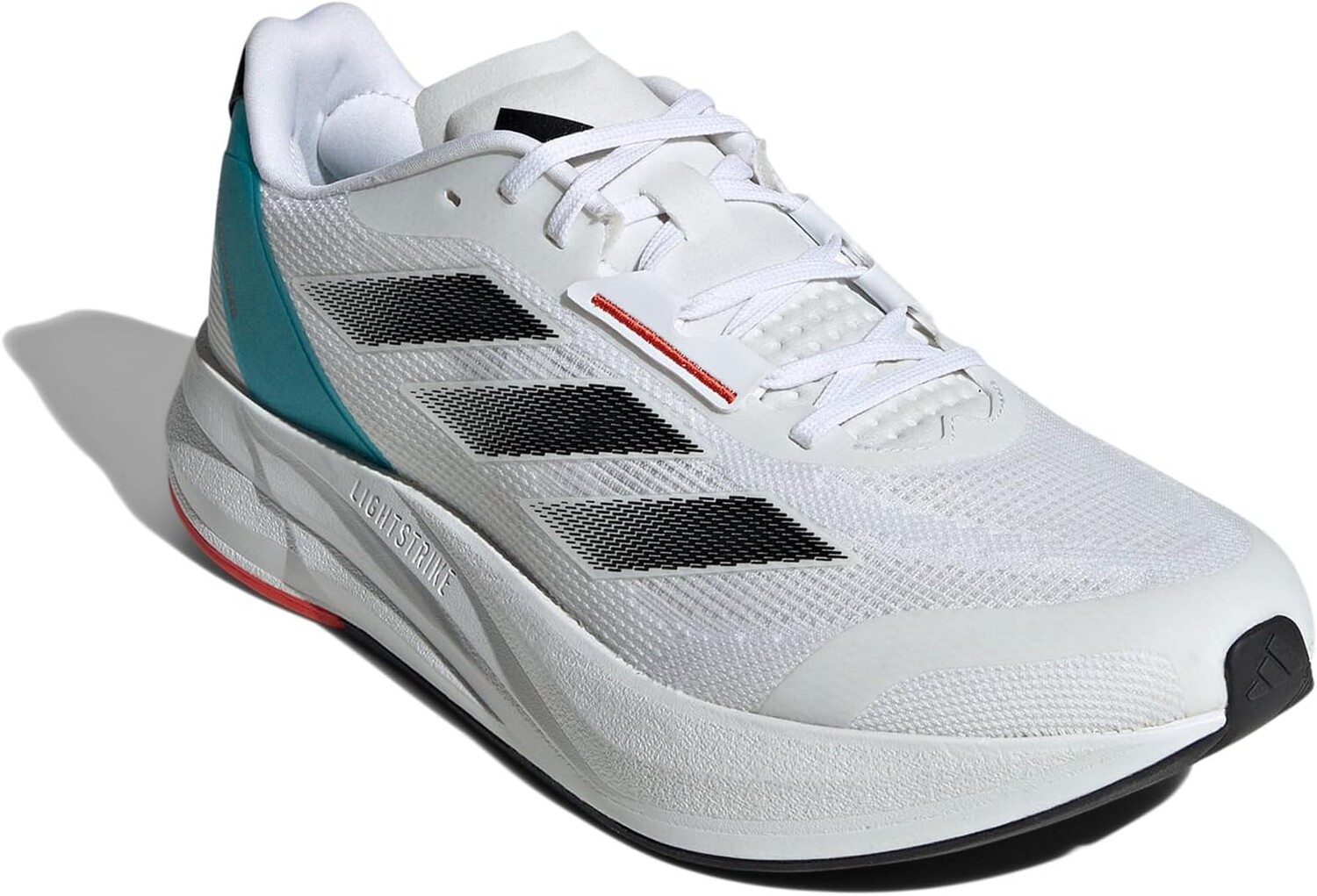 

Кроссовки Duramo Speed adidas, цвет White/Black/Lucid Cyan