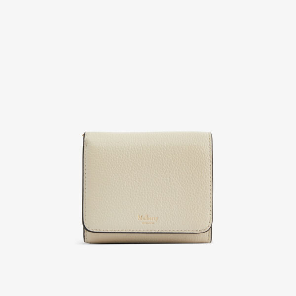 

Маленькая континентальная сумочка с логотипом Mulberry, цвет chalk