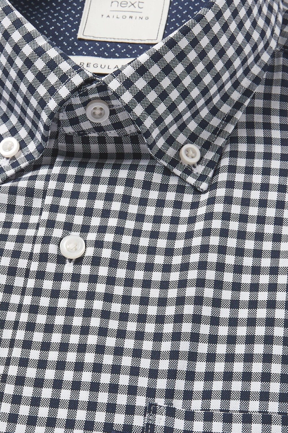 

Рубашка Oxford Easy Iron на пуговицах Next, синий