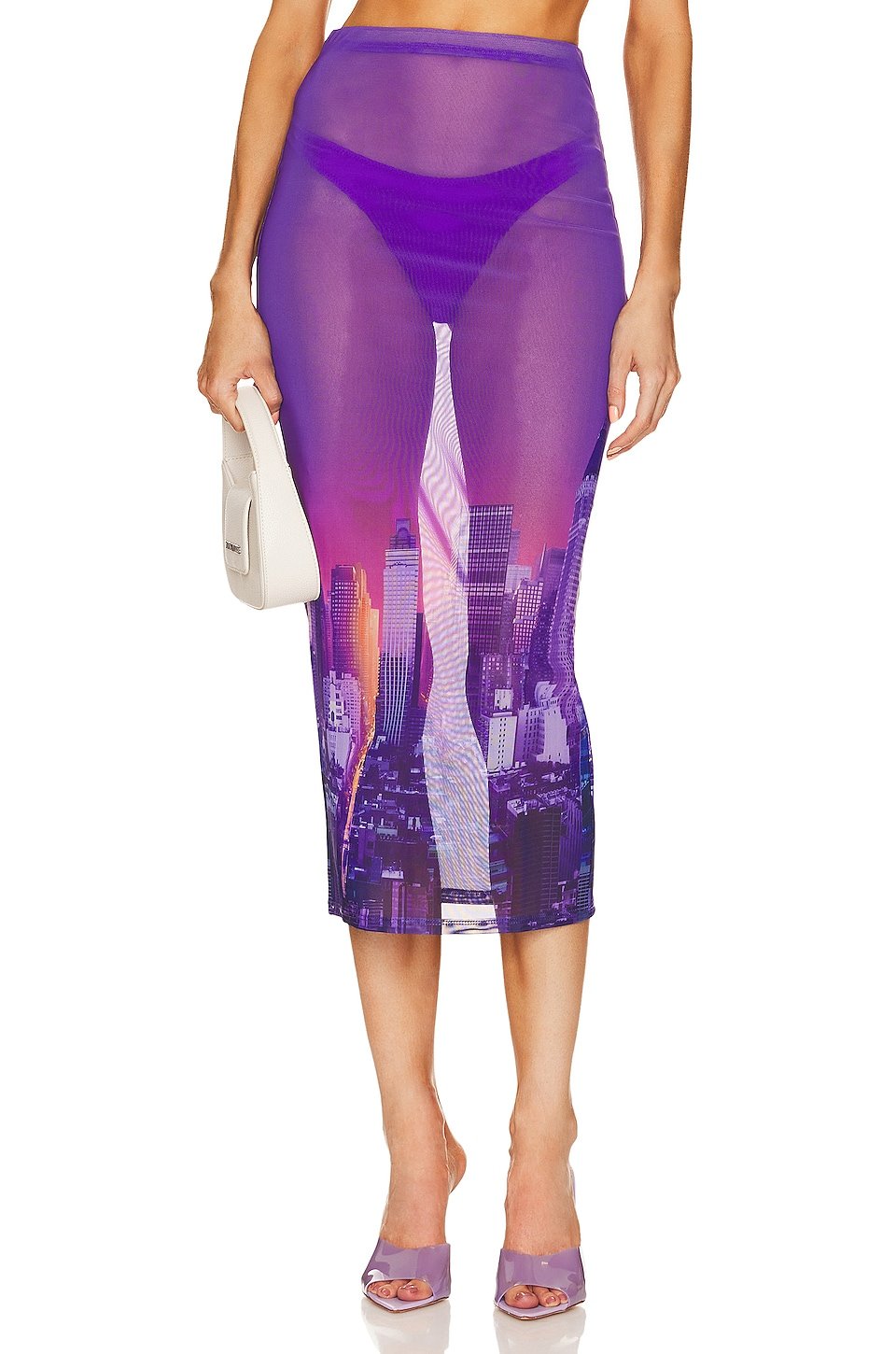 

Юбка lovewave Purple Haze Maxi, цвет Purple Cityscape