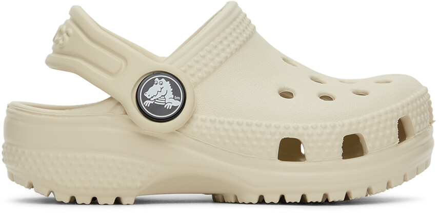 

Детские бежевые классические сабо Crocs, цвет Bone