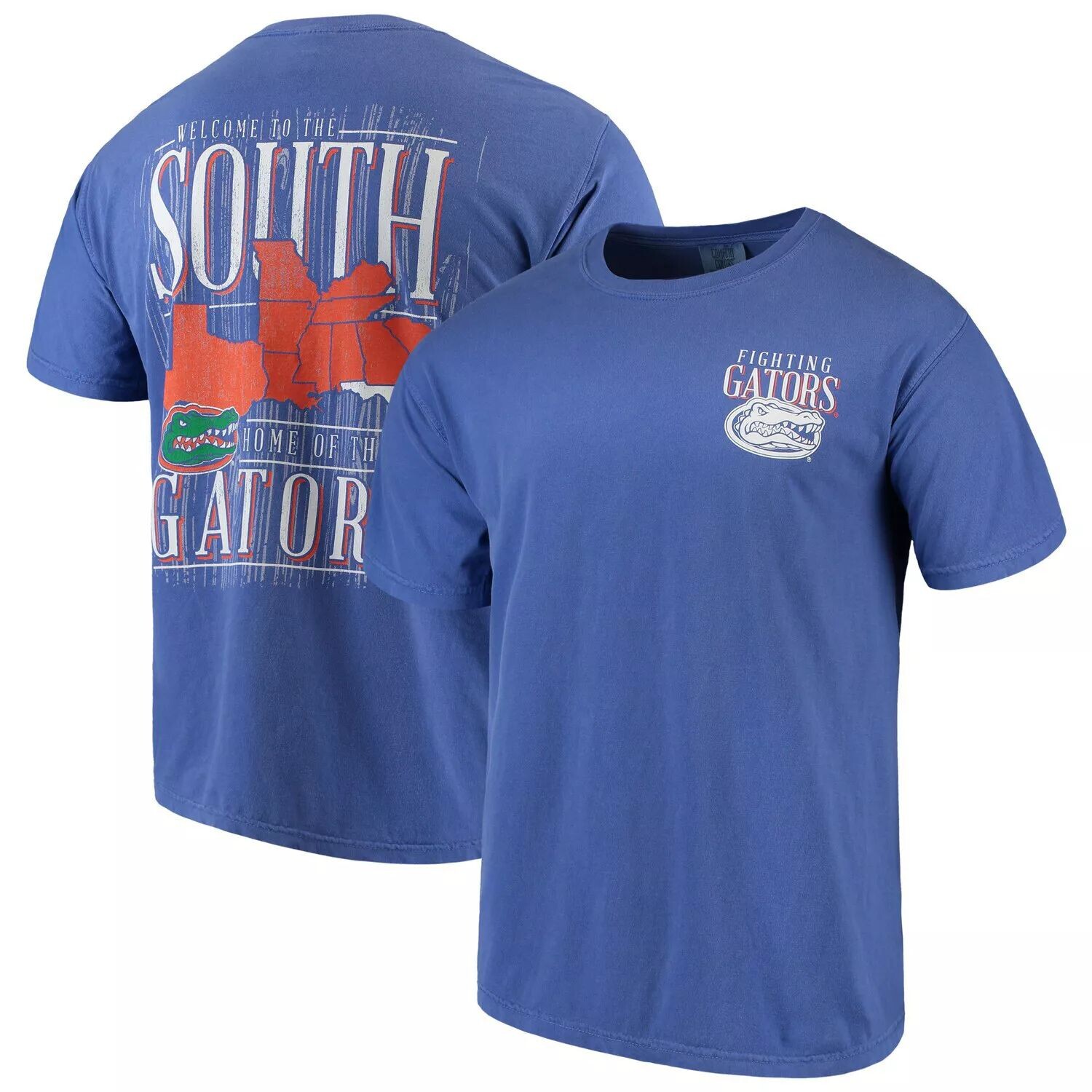

Мужская футболка Royal Florida Gators Welcome to the South Comfort Colors