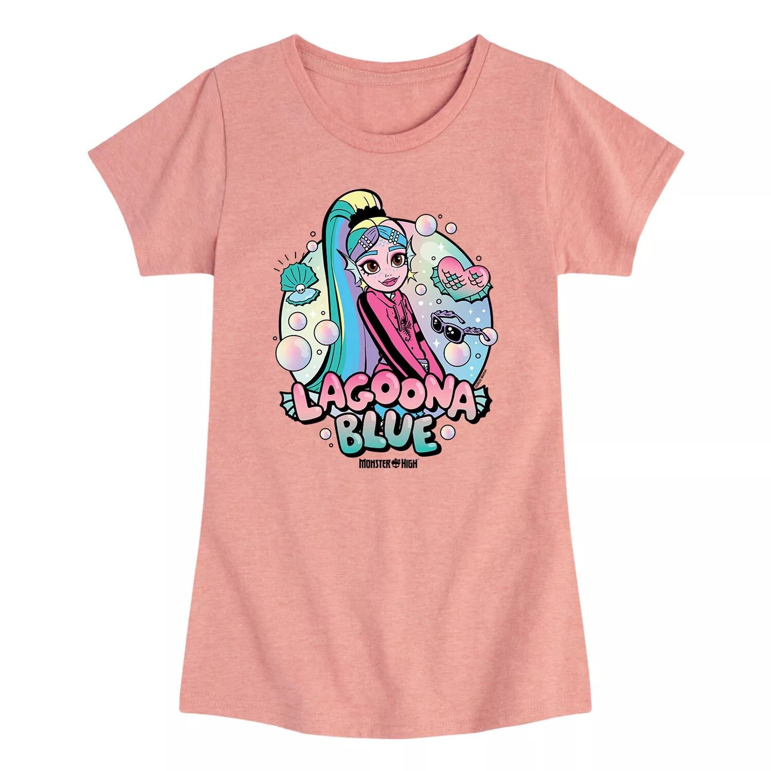 

Синяя футболка с рисунком Monster High Lagoona для девочек 7–16 лет Licensed Character