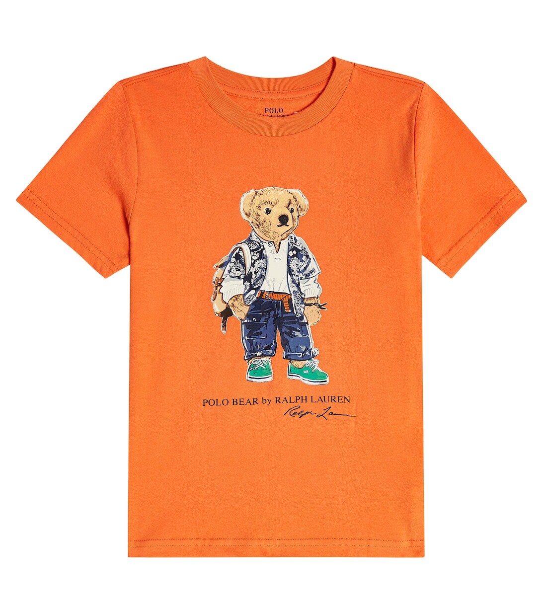 

Хлопковая футболка с принтом Polo Bear Polo Ralph Lauren, оранжевый