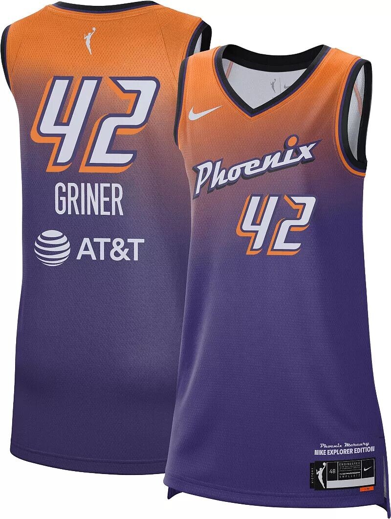 

Женские джерси Nike Phoenix Mercury Brittney Griner #42, фиолетовые