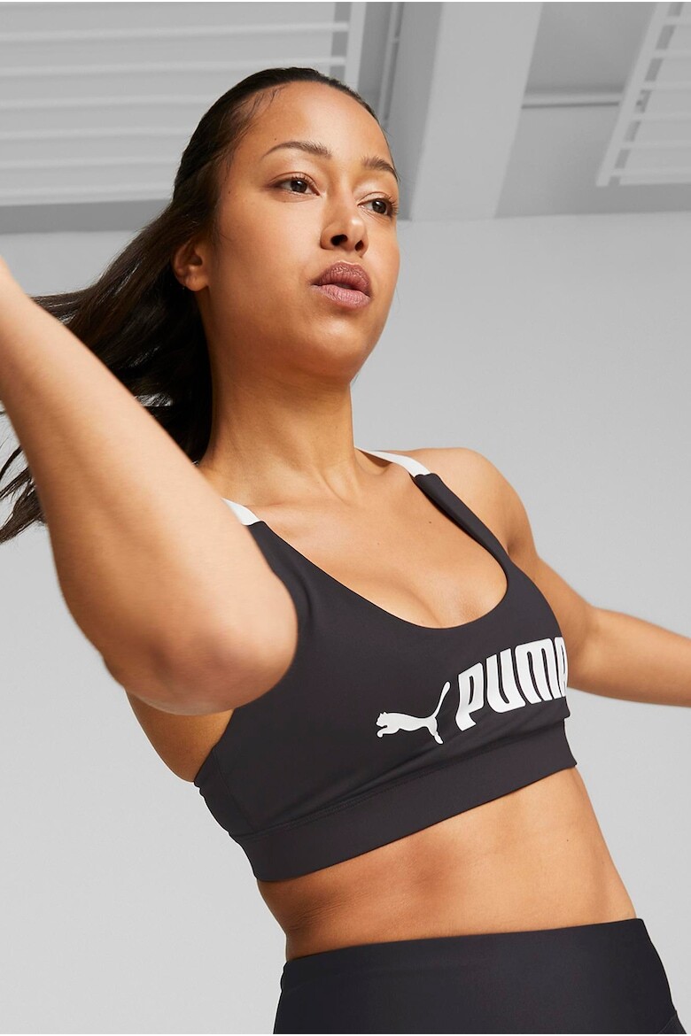 

Спортивный бюстгальтер Mid Impact с логотипом Puma, черный