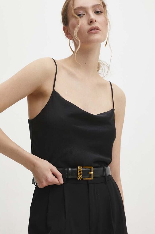 

Кожаный ремень Answear Lab, черный