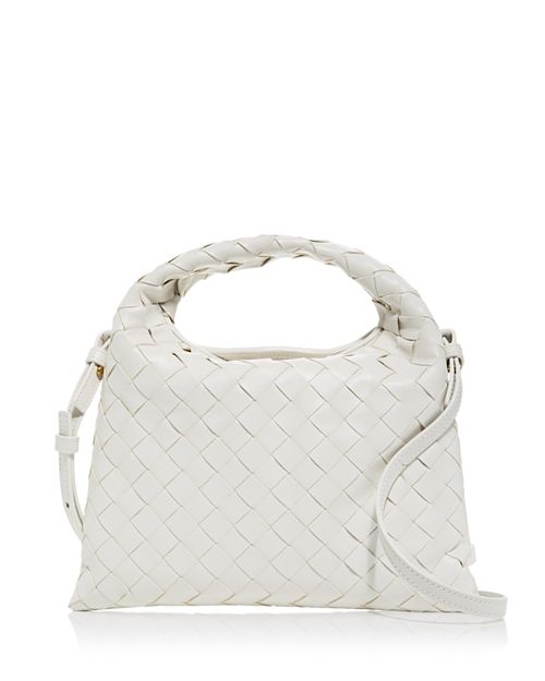 

Мини-сумка через плечо Hop Bottega Veneta, цвет Ivory/Cream