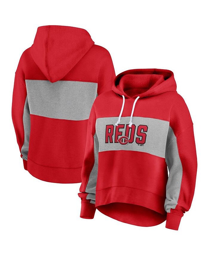

Женский фирменный красный пуловер с капюшоном Cincinnati Reds Fanatics, красный