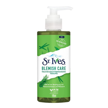 цена Очищающее средство для лица с чайным деревом St. Ives для проблемной кожи, 200 мл, St Ives