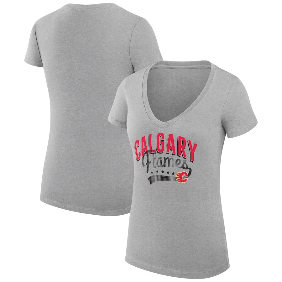 

Футболка с коротким рукавом G-III 4Her by Carl Banks Calgary Flames, серый