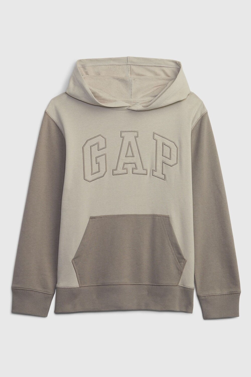 

Толстовка в стиле колор-блок с логотипом Gap, коричневый