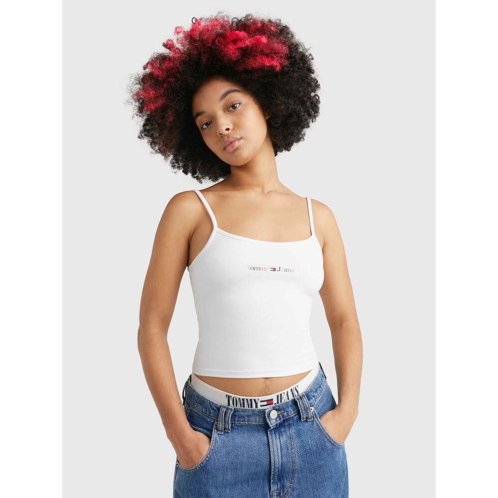 

Футболка Tommy Jeans Bby Color Linear Strap, белый