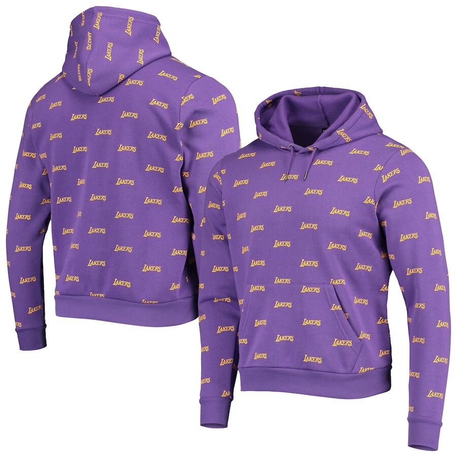 

Пуловер с капюшоном The Wild Collective Los Angeles Lakers, фиолетовый