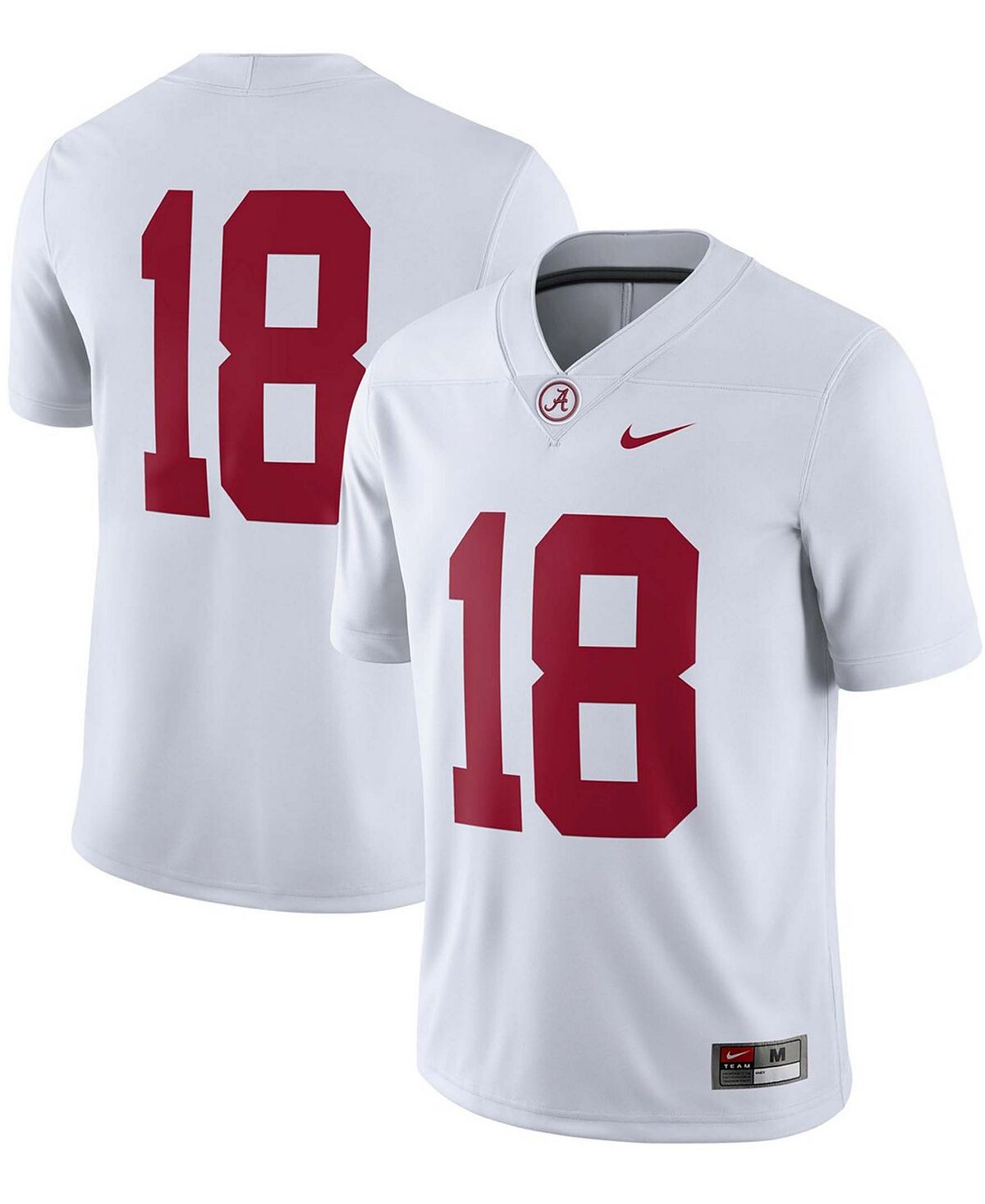 

Мужское джерси белого цвета Alabama Crimson Tide Game 8 Nike, Белый