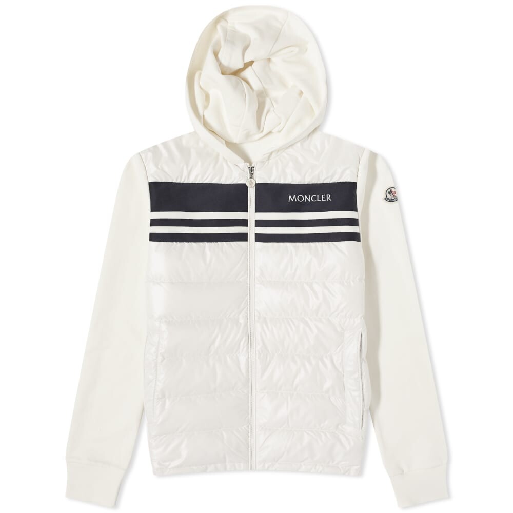

Moncler Пуховая трикотажная куртка, белый