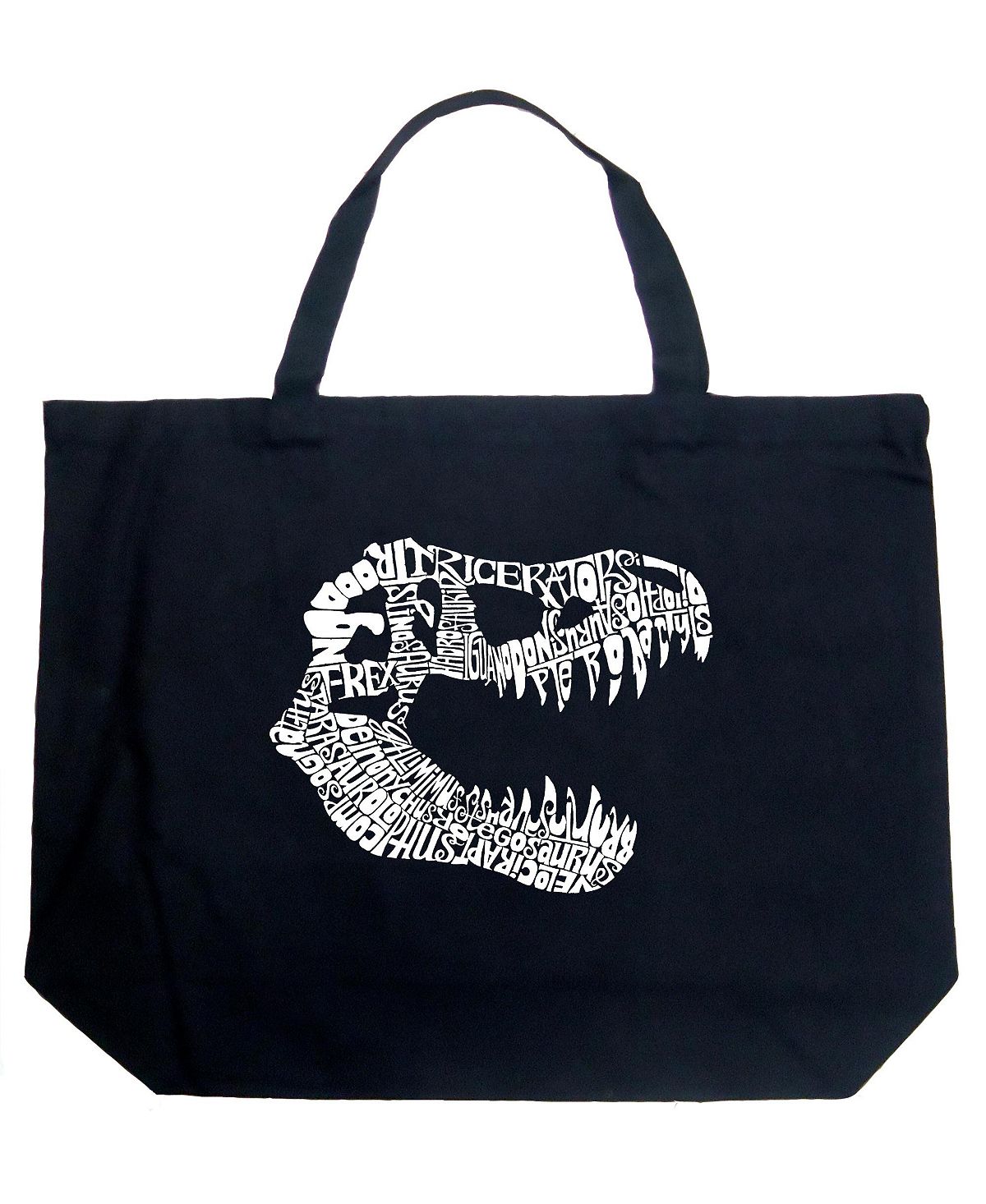 

T-Rex — большая сумка-тоут Word Art LA Pop Art, черный