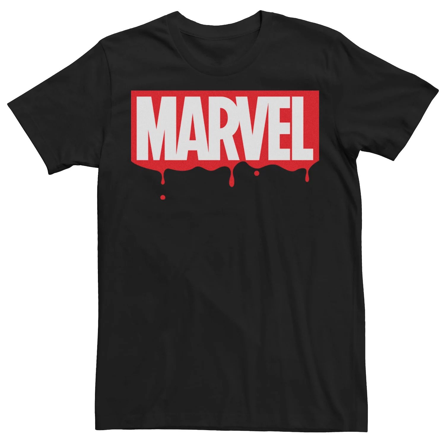 Мужская футболка с оригинальным логотипом и графическим рисунком Marvel Paint Dripping