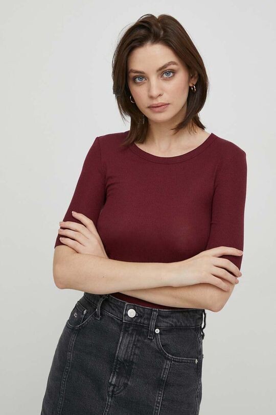 

Футболка Томми Хилфигера Tommy Hilfiger, бордовый, Красный