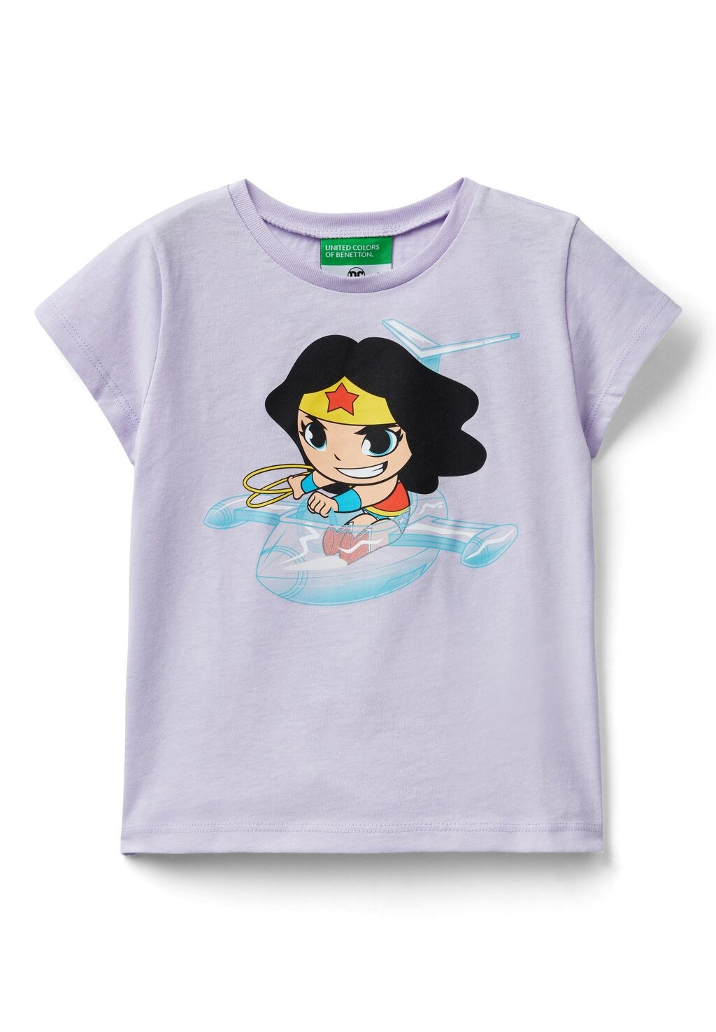 

Футболка с принтом Dc Comics United Colors of Benetton, фиолетовый