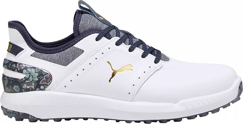 

Мужские кроссовки для гольфа Puma Liberty Ignite Elevate, белый/темно-синий