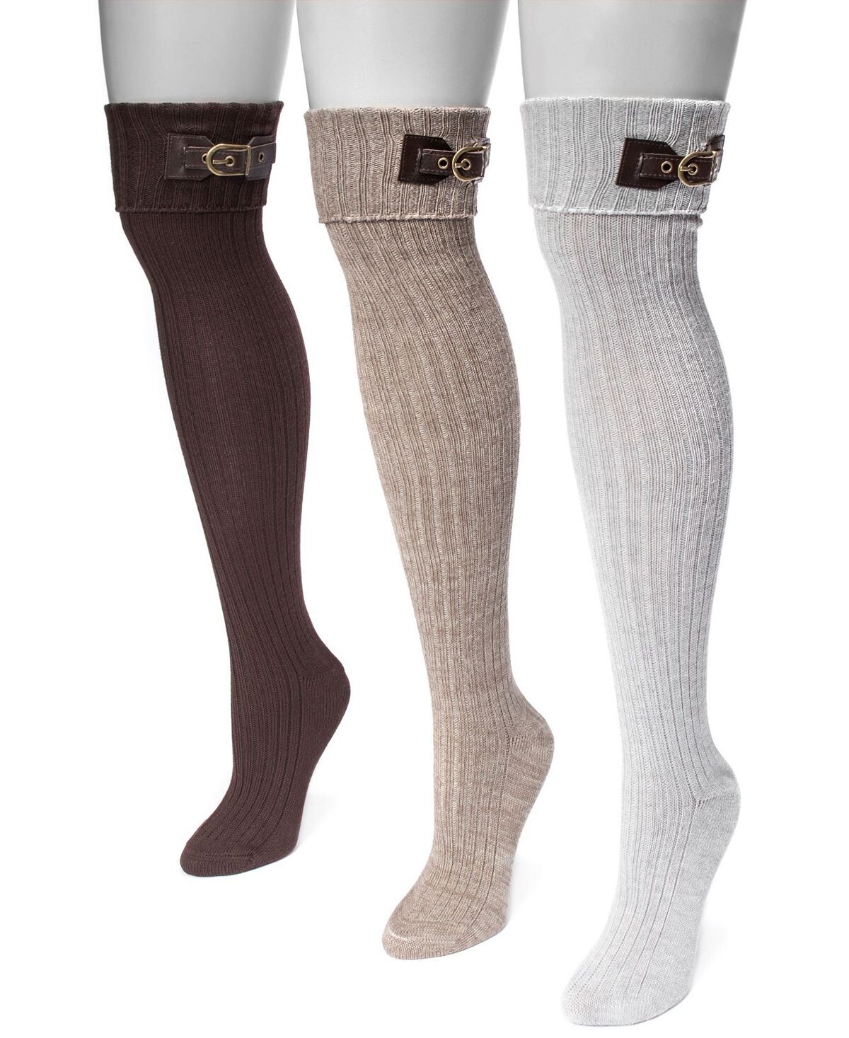 

Женские носки выше колена, 3 пары Muk Luks