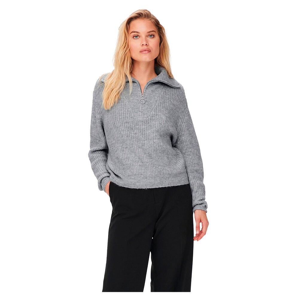 

Свитер Only Baker Half Zip, серый