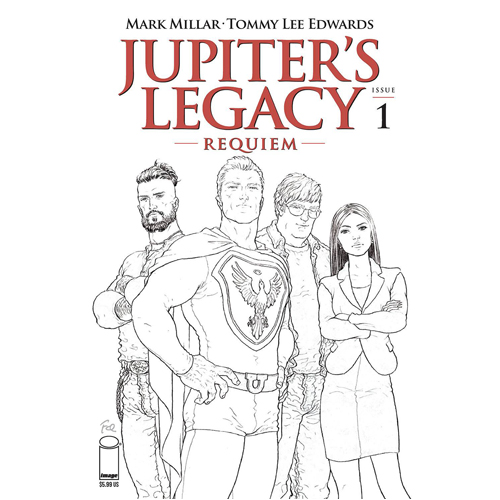Книга Jupiters Legacy Requiem #1 (Of 5) Cover C Quitely Black And White