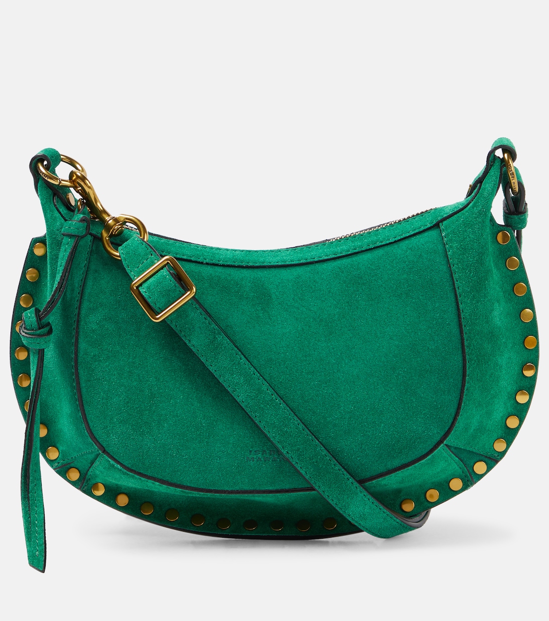 Маленькая замшевая сумка на плечо oskan moon Isabel Marant, зеленый фото