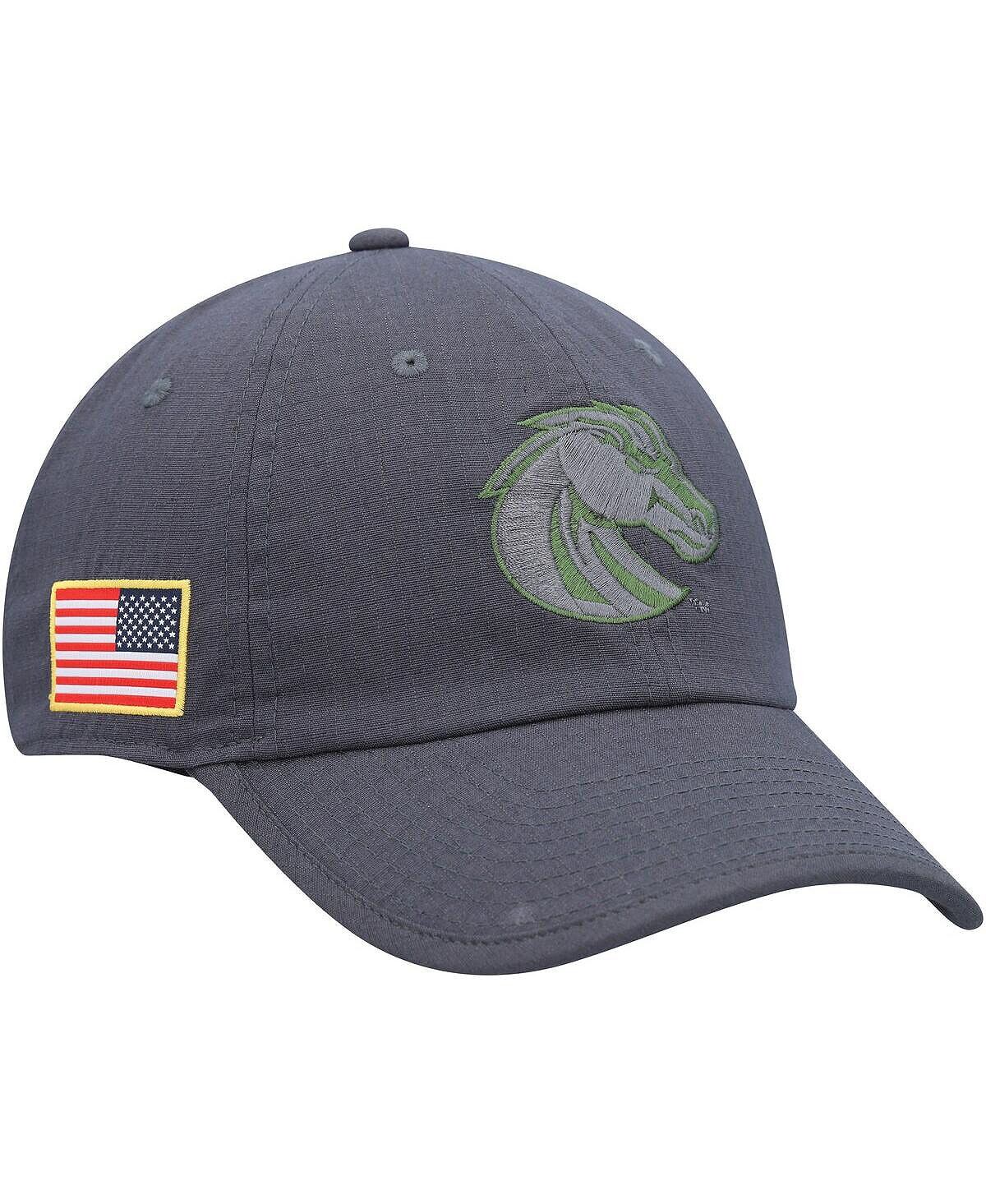 

Мужская темно-серая регулируемая кепка Boise State Broncos Veterans Day Heritage86 Performance Nike