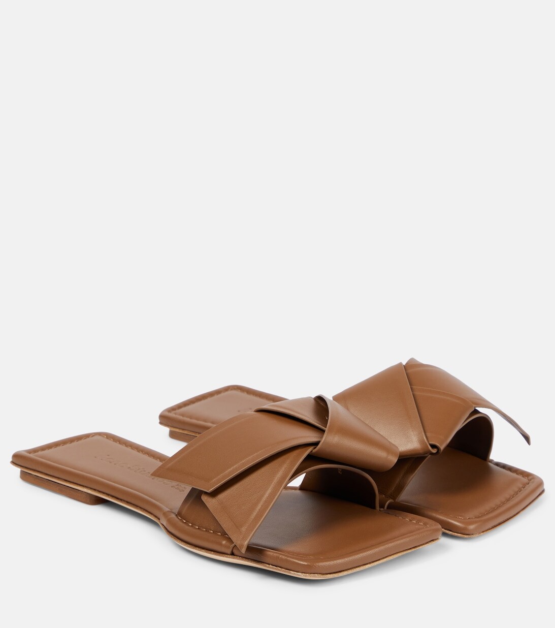

Сандалии Musubi из кожи Acne Studios, коричневый
