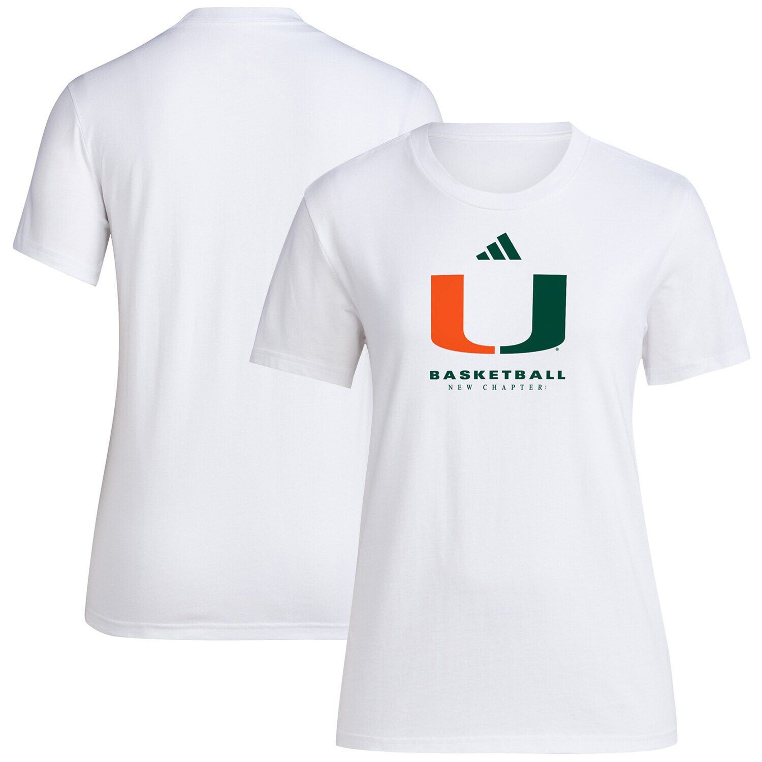 

Женская футболка adidas White Miami Hurricanes Bench adidas