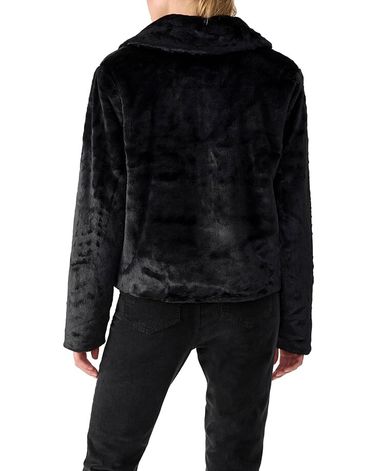 

Пальто Sanctuary Going Out Faux Fur Coat, черный